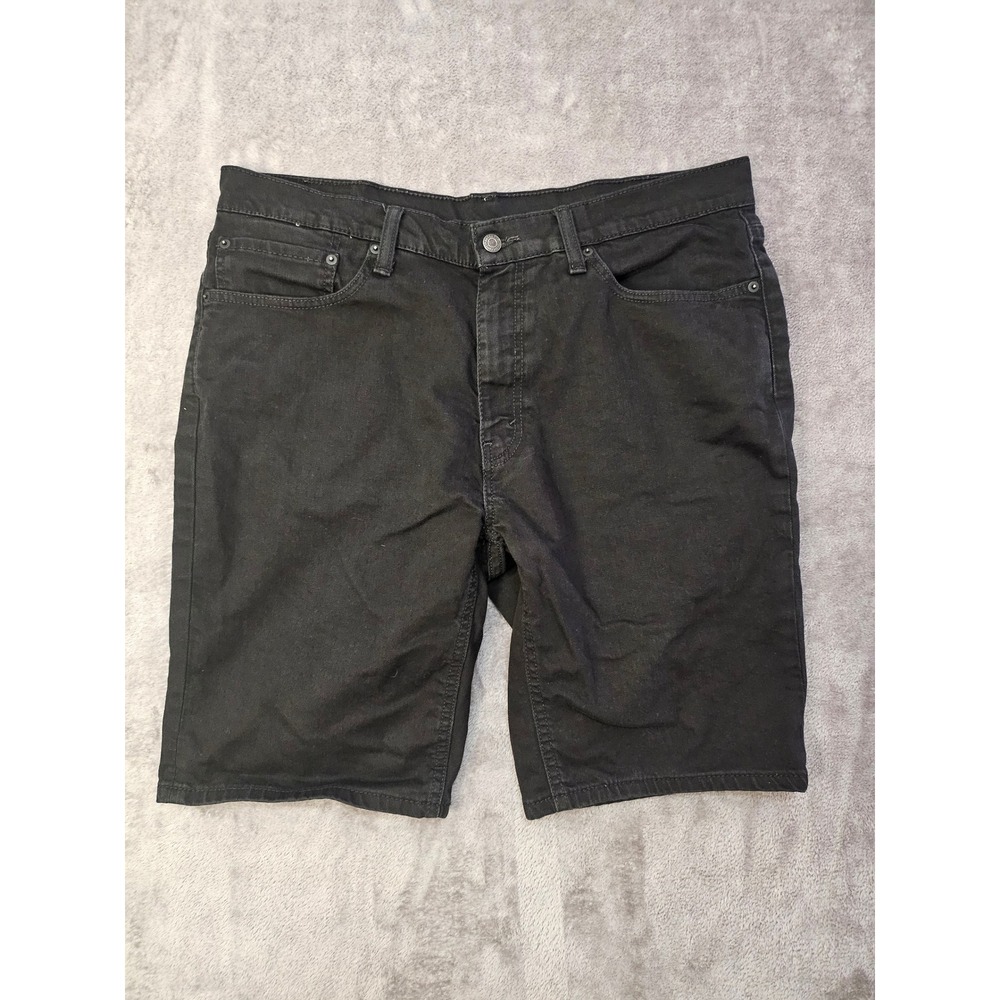 Levis 541 Athletic Taper Black Denim Shorts Mens 36 W36 Casual Summer Jean